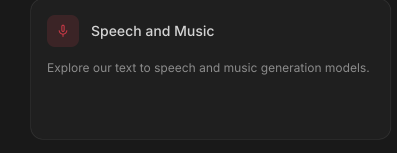 The Speech and Music option in Google AI Studio.